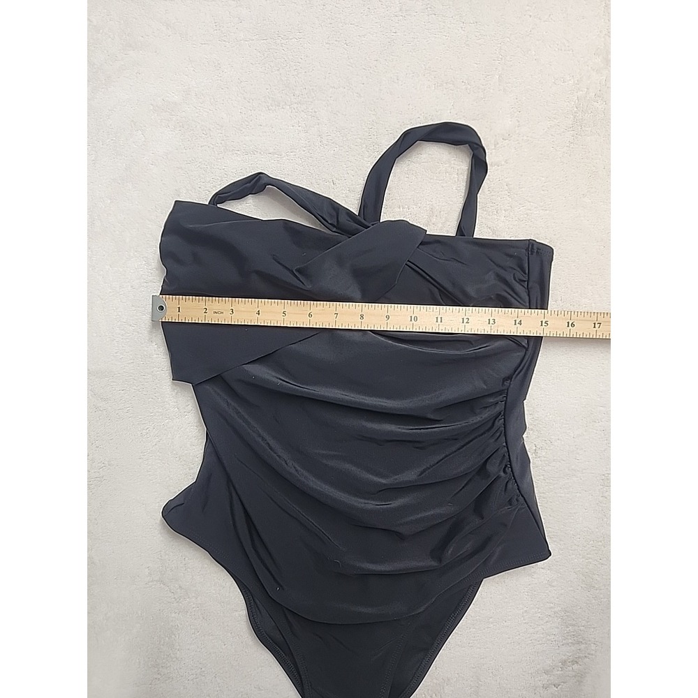 Live Life On The Beach Black Large One Piece Woman's Swimsuit - Size: L- Black - Picture 3 of 6